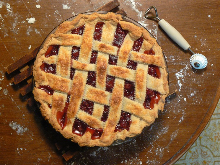 An imperfect lattice is the first sign of a great cherry pie. - FLICKR/BENNY MAZUR
