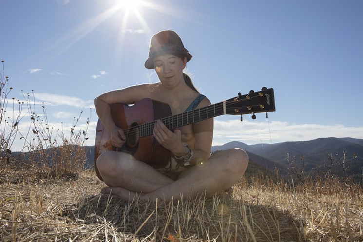 No clothes needed when you're playing the guitar. - PHOTO COURTESY OF MOUNTAIN AIR RANCH