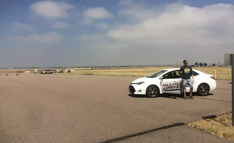 The driving challenge took place at the Adams County Sheriff's Flatrock Training Facility. - THOMAS MITCHELL
