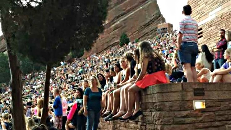 In its proposal, Denver Arts & Venues uses this photo as an example of existing planter concert use. - DENVER ARTS & VENUES