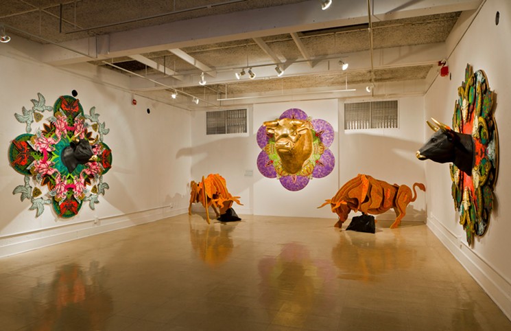 Justin Maes, "Three Bags Full," 2011, multimedia installation. - JUSTIN MAES