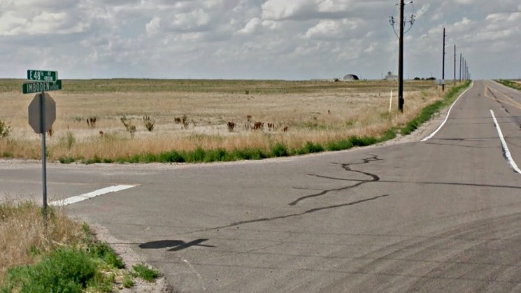One of the fatal accidents occurred on this rural stretch of road near the intersection of East 48th Avenue and North Imboden Road. - GOOGLE MAPS