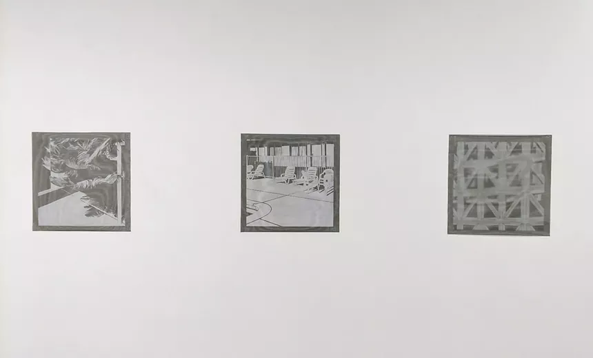 Installation view of works from Elizabeth Ferrill’s “Illusion” series. - COURTESY OF MICHAEL WARREN CONTEMPORARY