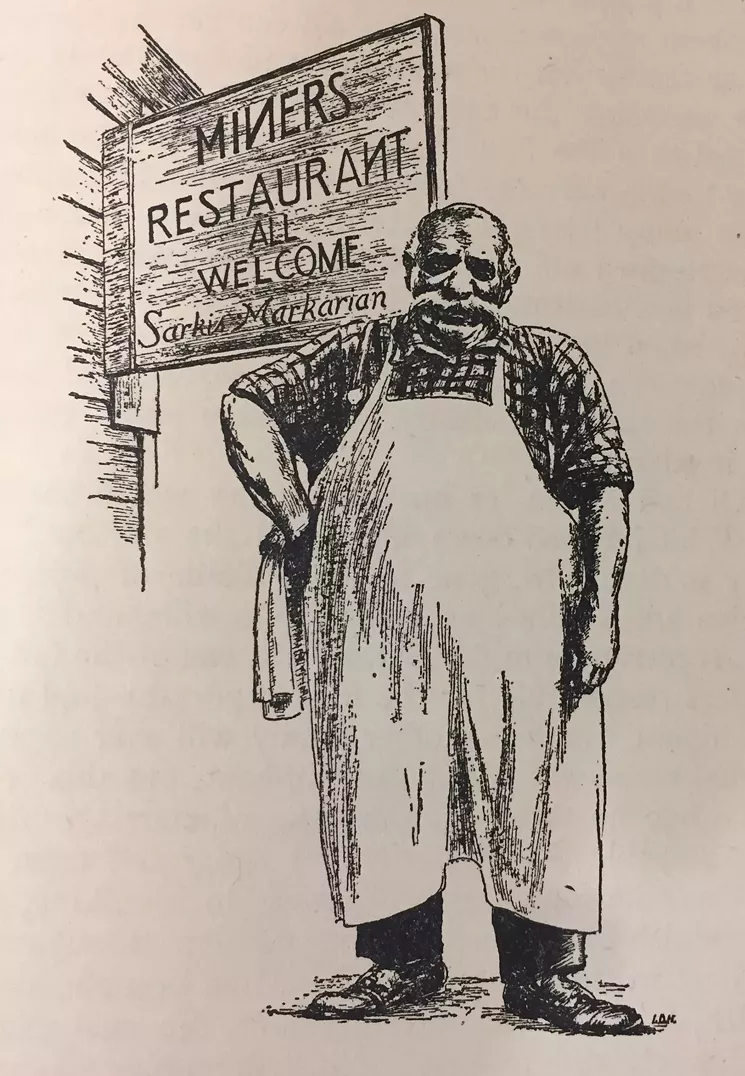 Illustration by Irwin Hoffman for Free Gold, a book on Canadian mining written by his brother Arnold. - AMANDA PAMPURO