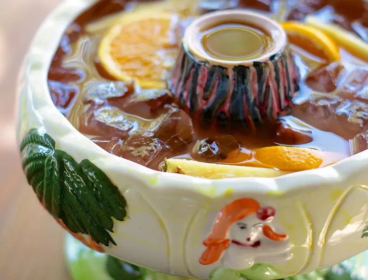 A classic scorpion bowl made at both the Uptdown and Arvada Steuben's Food Service locations. - STEUBEN'S FOOD SERVICE