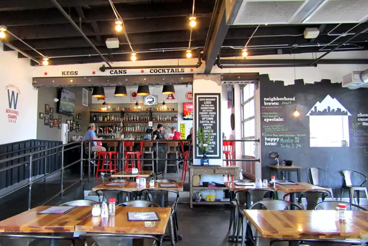 The interior won't change much when the name changes from Denver Deep Dish to Crush Pizza & Tap. - MARK ANTONATION