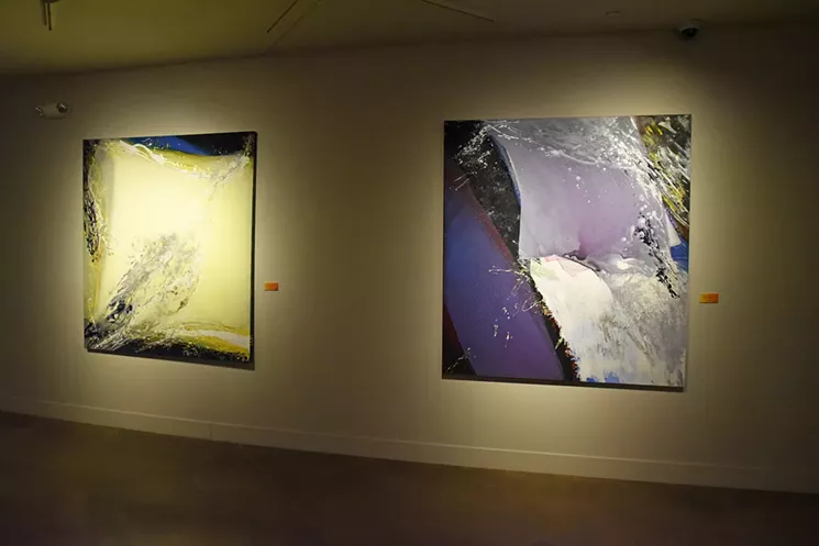 "Remembrance of Clarity" (left) and "The Windy Heaven" (right), both from the 1990s, by Virginia Maitland - COURTESY OF THE ARVADA CENTER FOR THE ARTS AND HUMANITIES