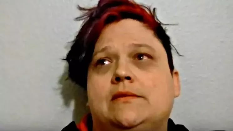 Kerry Gieger as seen in one of the videos she recorded to document the damage. - COURTESY OF KERRY GIEGER