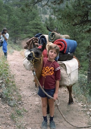 Polis's innovation started at a young age, finding a willing animal to carry his family's sleeping bags. - POLIS CAMPAIGN