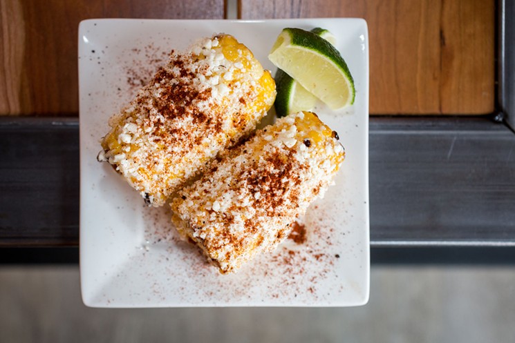 Happy-hour elote makes diners happy, indeed. - DANIELLE LIRETTE