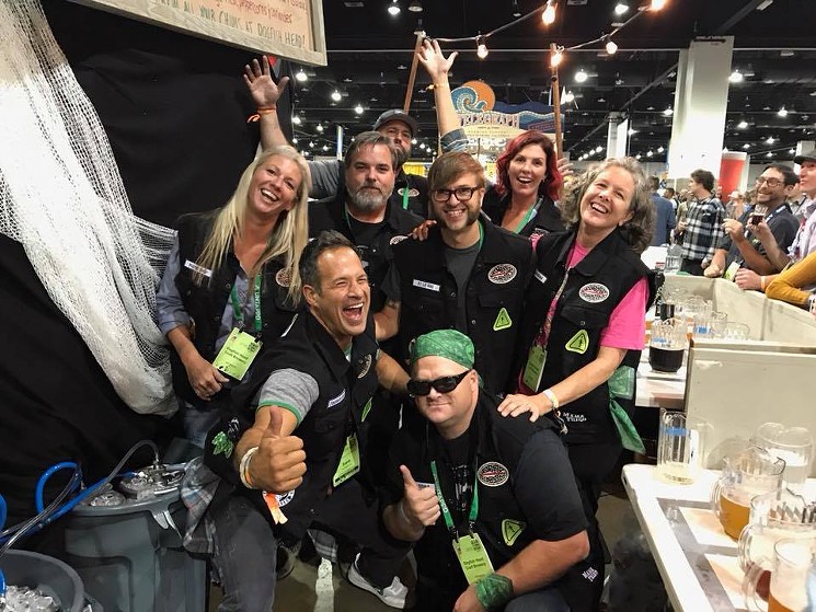 The Dogfish Head crew was just in town for the Great American Beer Festival. - COURTESY DOGFISH HEAD FACEBOOK