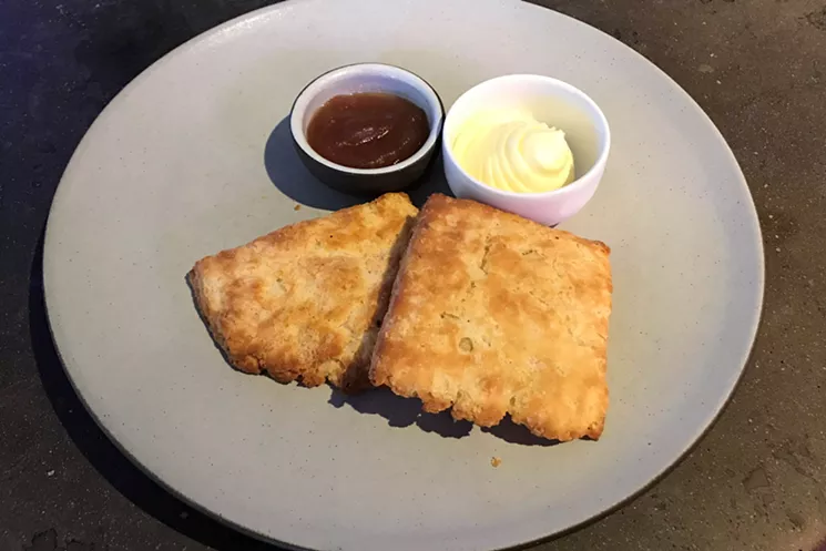 These are more like biscuit tops than full-on biscuits, but they're still buttery and flaky. - BRIDGET WOOD