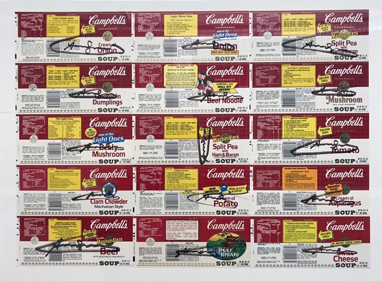 Andy Warhol, "Soup Can," ca. 1980. Collage on paper with ink on paper. Transfer from the Department of Art, CSU, Gregory Allicar Museum of Art, gift of John and Kimiko Powers. - GREGORY ALLICAR MUSEUM OF ART