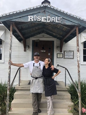 Dave Query and Susan Spicer at Rosedale Restaurant. - COURTESY DAVE QUERY