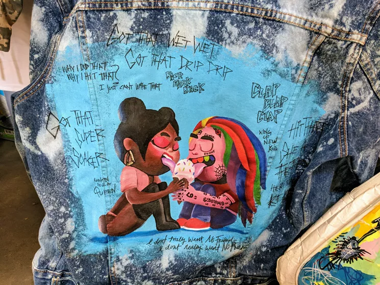 Erin Tate takes inspiration from album art work; Tekashi69 and Nicki Minaj inspired this. - PHOTO BY MAURICIO ROCHA