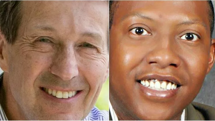 Senator Daniel Kagan, left, has announced his resignation, while Representative Jovan Melton, right, is sticking around. - FILE PHOTOS