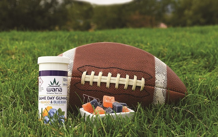 Wana released Game Day Gummies, blue and orange infused candy, in honor of the Denver Broncos. - COURTESY OF WANA BRANDS