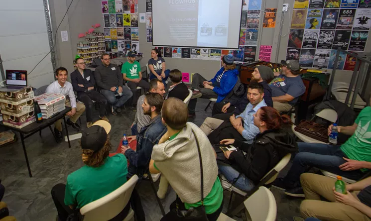 The Coffee Joint's most recent CannaCoding session featured industry professionals from Cannopy, Vangst and Flowhub. - BRITT CHESTER