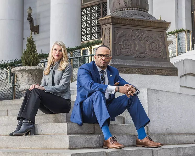 Senator Brittany Pettersen and Councilman Albus Brooks are fighting for supervised use sites at the state and local levels. - JAKE HOLSCHUH