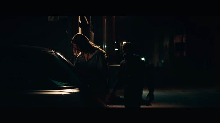 Jo Kelley's stalker, played by Nathan Coyle, attacks. - DAVID GRAUBERGER