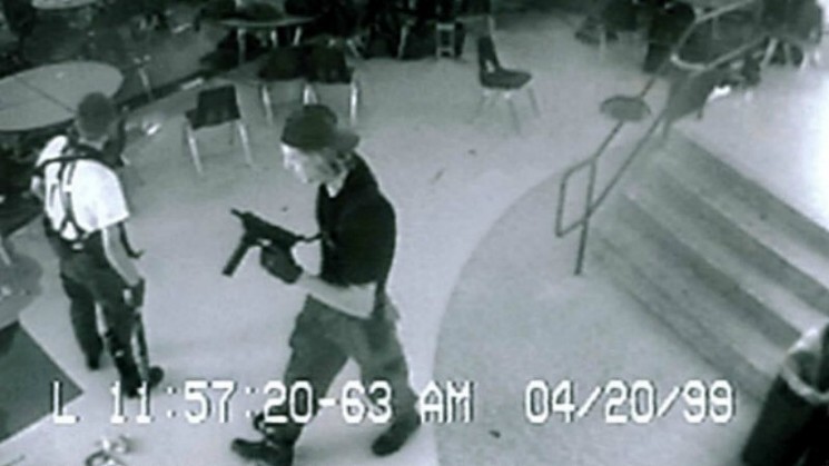 Surveillance footage of Columbine killers Eric Harris and Dylan Klebold from April 20, 1999. - FILE PHOTO