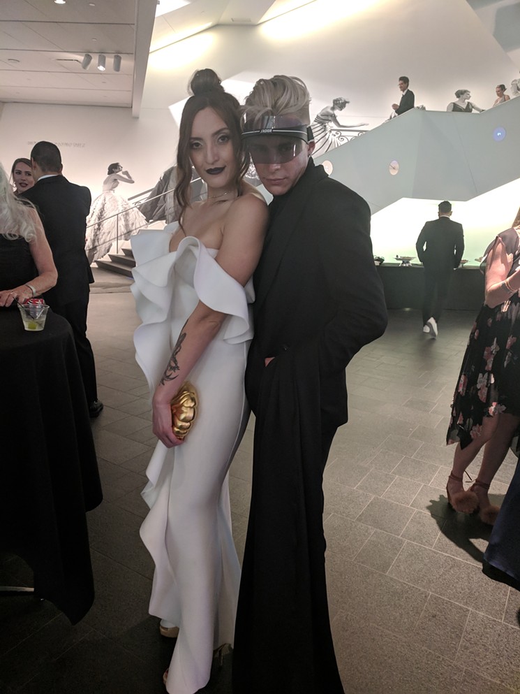 Michele Lopez and Emanuel Olivaster at the Art of Dior gala. - MAURICIO ROCHA