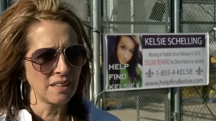Laura Saxton speaking about her missing daughter, Kelsie Schelling. - FOX21 VIA YOUTUBE
