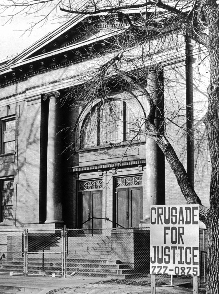 The Crusade for Justice headquarters at 1567 Downing Street became a focal point for Chicano activism in Denver. - DENVER PUBLIC LIBRARY