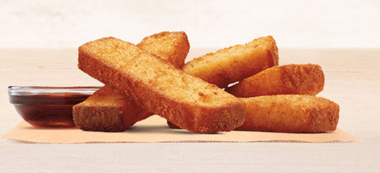 Burger King makes a good breakfast option with sweet French toast sticks made without dairy and egg. - BURGER KING