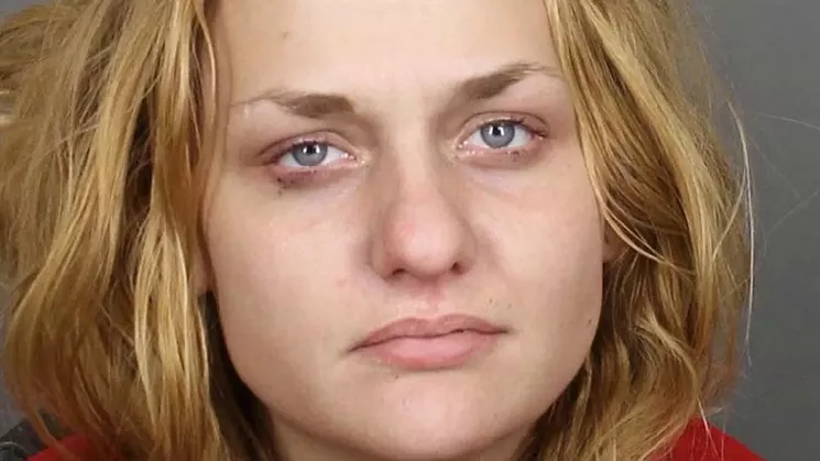 Chayley Tolin’s booking photo following the January 16 shooting wasn’t taken until after she was released from Swedish, where she was treated for a gunshot wound to the chest. - ARAPAHOE COUNTY SHERIFF’S OFFICE