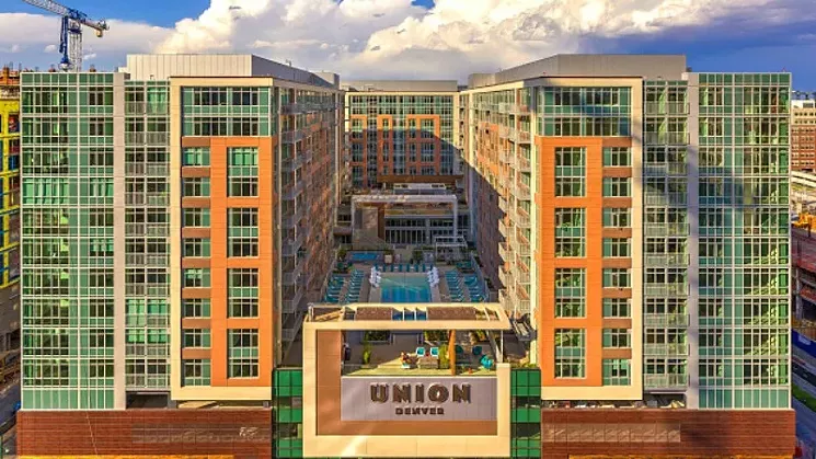 The Union Denver complex boasts studio apartments starting at $1,620 per month, one bedrooms from $1,790 and two bedrooms that can be had for $2,860. - APARTMENTLIST.COM