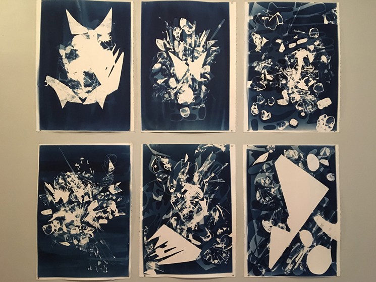 Alejandra Abad's solar prints. - ROBERT DELANEY