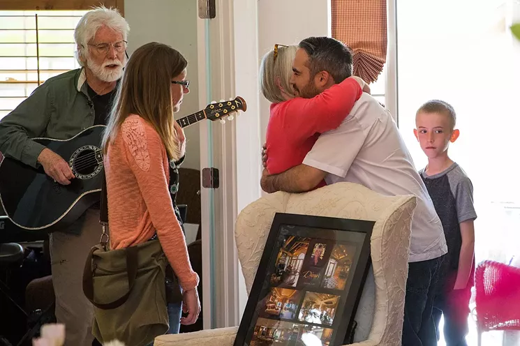 The end-of-life ceremony turned into a party after friends heard about Lee’s plans. - DANIELLE LIRETTE