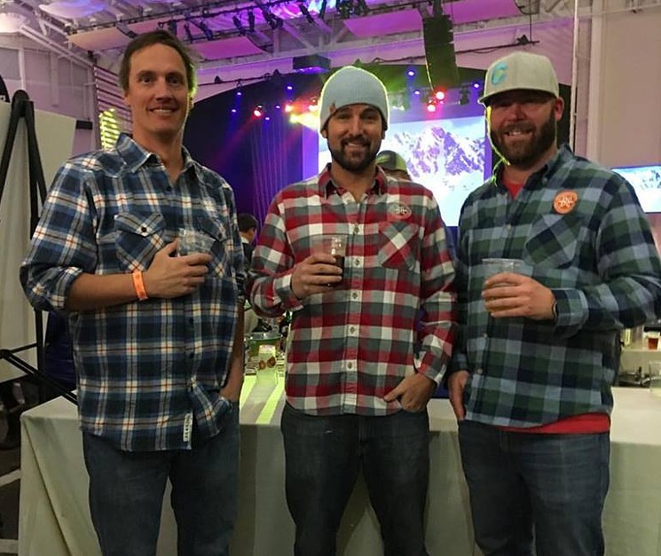 Jimmy Walker (center) with the rest of Breckenridge Brewery's beer-making team. - BRECKENRIDGE BREWERY FACEBOOK PAGE