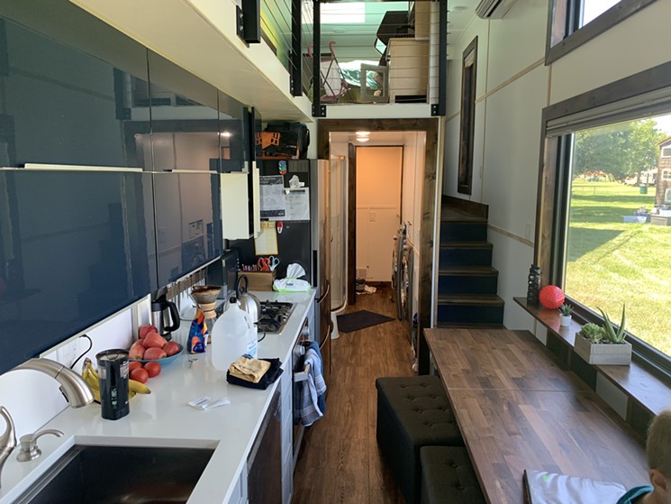 Katrina Christensen, her husband, Kyle, and three young boys all call this tiny home 'home.' - CONOR MCCORMICK-CAVANAGH