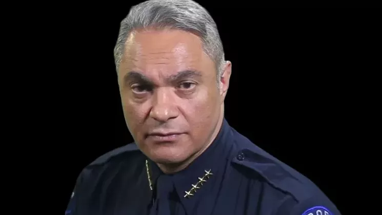 Aurora Police Chief Nick Metz as seen in the video. - AURORA POLICE DEPARTMENT VIA YOUTUBE