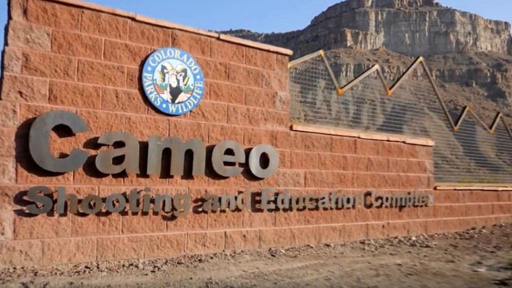 At the entrance to the Cameo Shooting and Education Complex. - COLORADO PARKS AND WILDLIFE VIA YOUTUBE