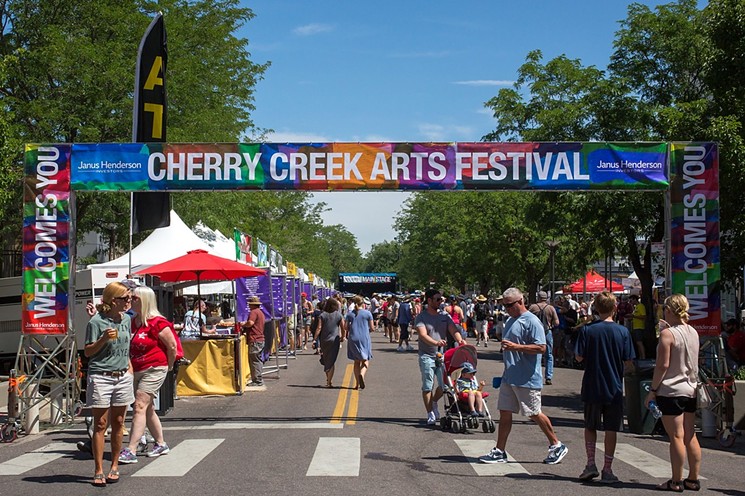 Cherry Creek Arts Festival runs July 5 through 7. - DANIELLE LIRETTE