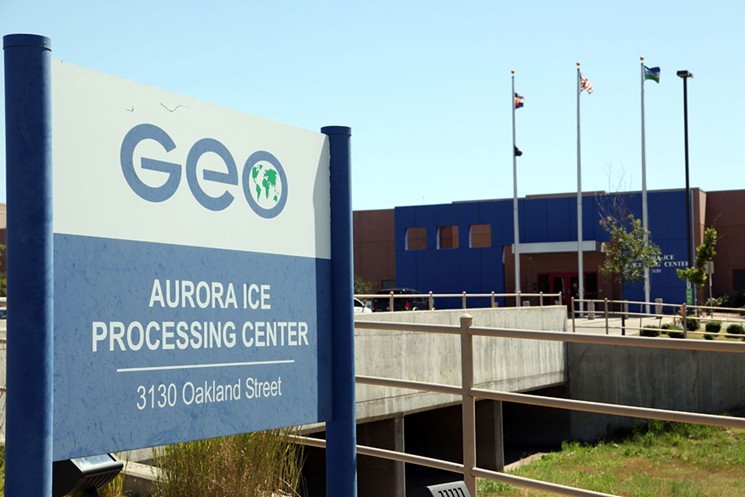 The Denver Contract Detention Facility, ICE's detention center in Aurora, is managed by the GEO Group. - ANTHONY CAMERA