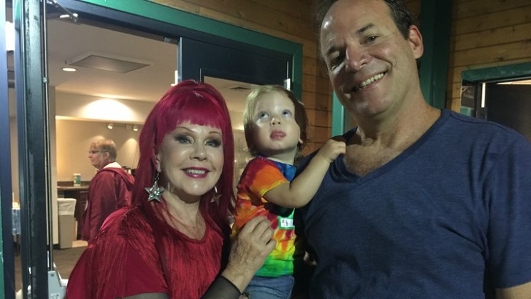 Mike Henry with Kate Pierson of the B-52's and his grandson, Ziggy. - COURTESY OF MIKE HENRY