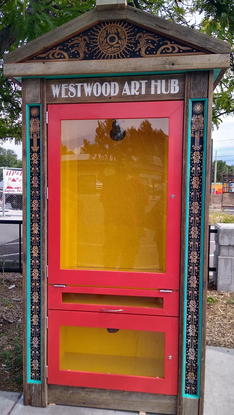 The Westwood Art Hub display case debuts on Morrison Road. - WESTWOOD CREATIVE DISTRICT