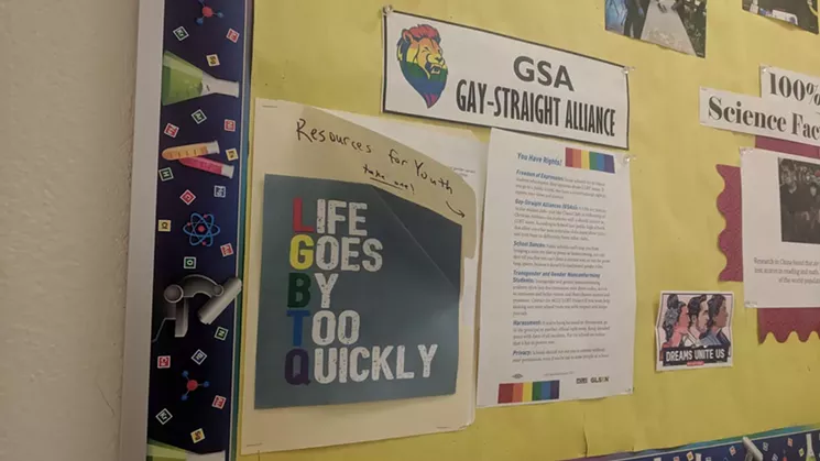While teaching at Strive Prep Excel, Long was a staff sponsor for the Gay-Straight Alliance. - SAM LONG