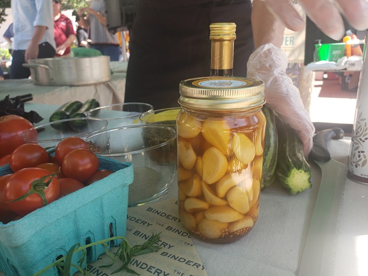Pickled garlic from Cajun Pickles. - LINNEA COVINGTON