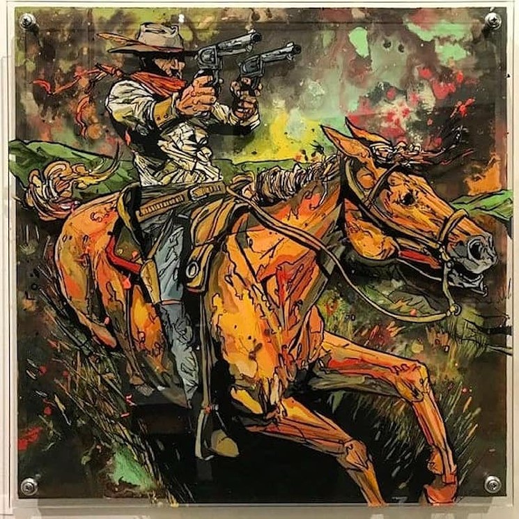 Cody Kuehl mines the Wild West at Valkarie Gallery. - CODY KUEHL