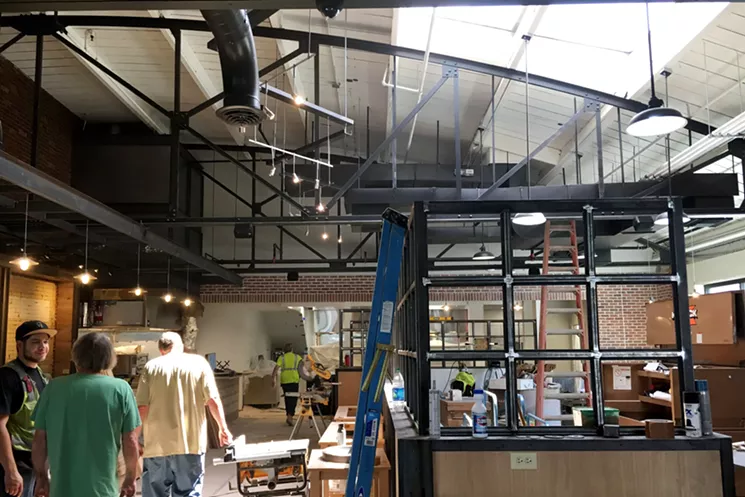 One of the few recognizable elements from the old Govnr's Park is the skylight, where an ancient palm tree grew. That palm tree is now located at Bang Up to the Elephant. - MARK ANTONATION