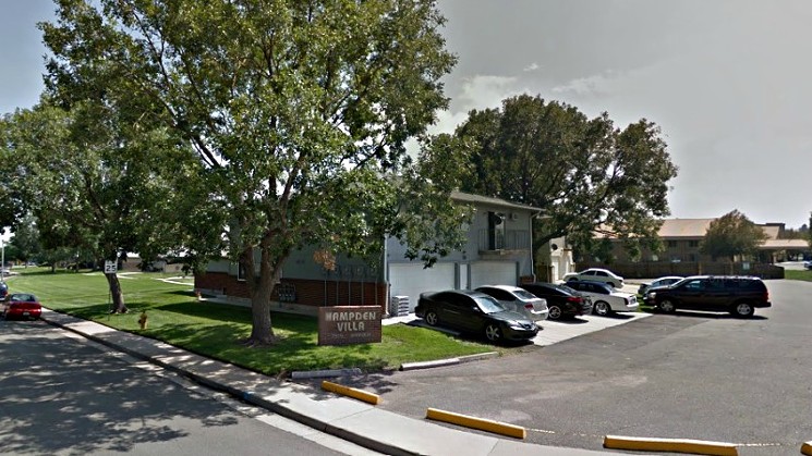 The Hampden Villa apartment complex in Lakewood, where the incident took place. - GOOGLE MAPS