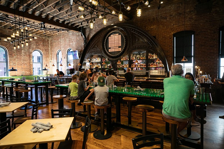 Urban Putt's bar retains some of the old building's architeture. - AARON THACKERAY