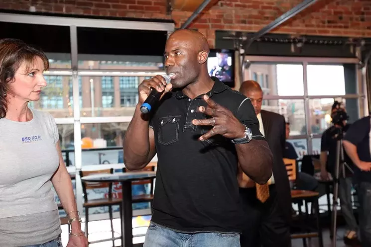 Former Denver Bronco Terrell Davis announced his partnership with a CBD drink earlier this year. - AARON THACKERAY