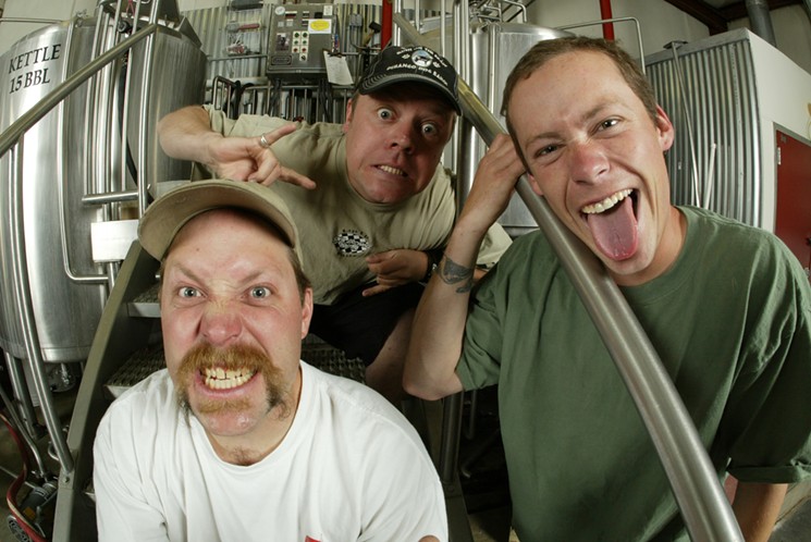 Bill Graham (left), Dave Thibodeau and Matt Vincent own Ska Brewing. - SKA BREWING