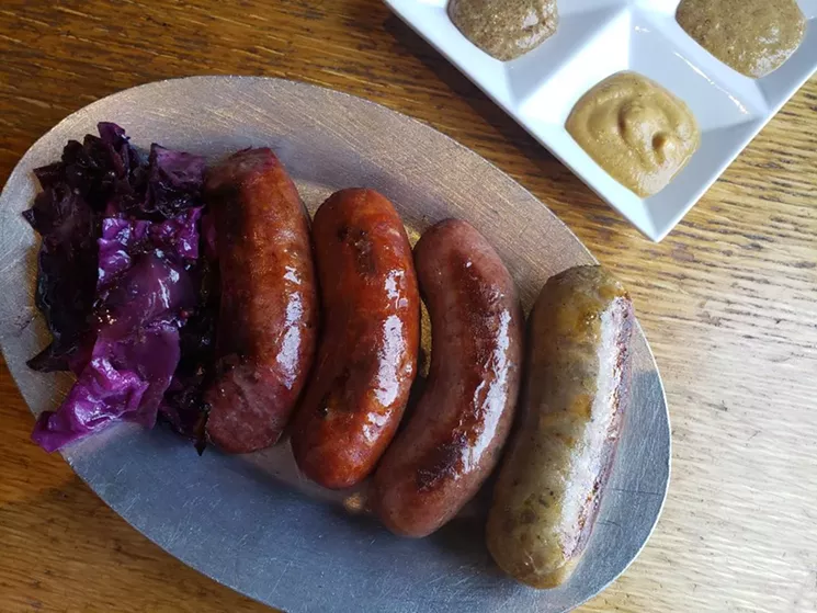 Euclid Hall's beer hall vibe and menu are great for a more casual dinner-and-theater night. - LINNEA COVINGTON